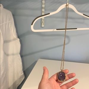 Purple crystal necklace